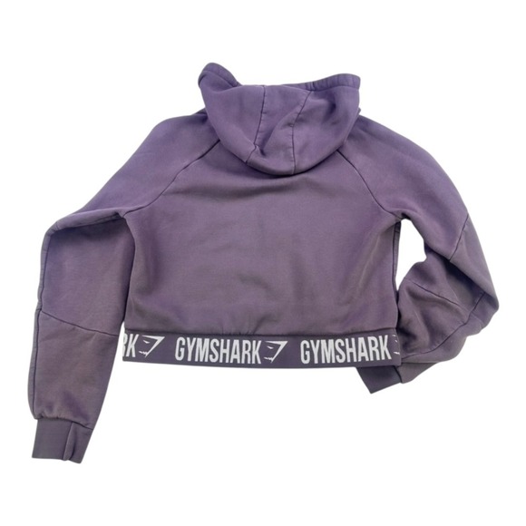 Gymshark GS Power Cropped Zip Hoodie Slate Lavender XL - Picture 12 of 13